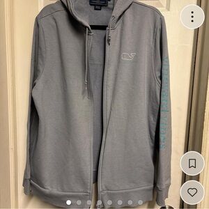 Vineyard Vines Gray Zip-Up Men's Sweater